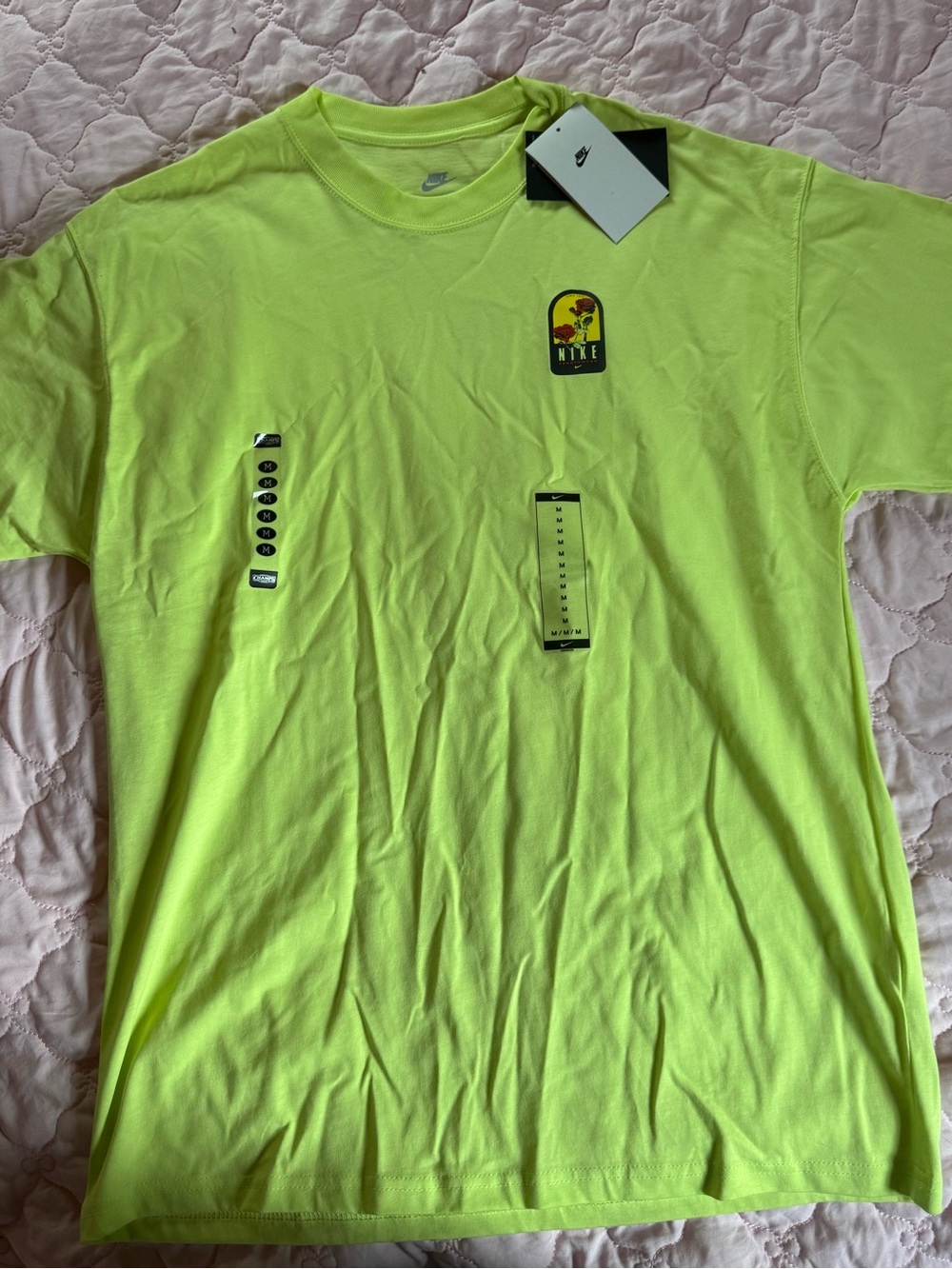 Nike Men’s Neon Lime Short-Sleeve Graphic Tee